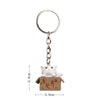 1 Piece Cute Cat Pvc Metal Unisex Bag Pendant Keychain