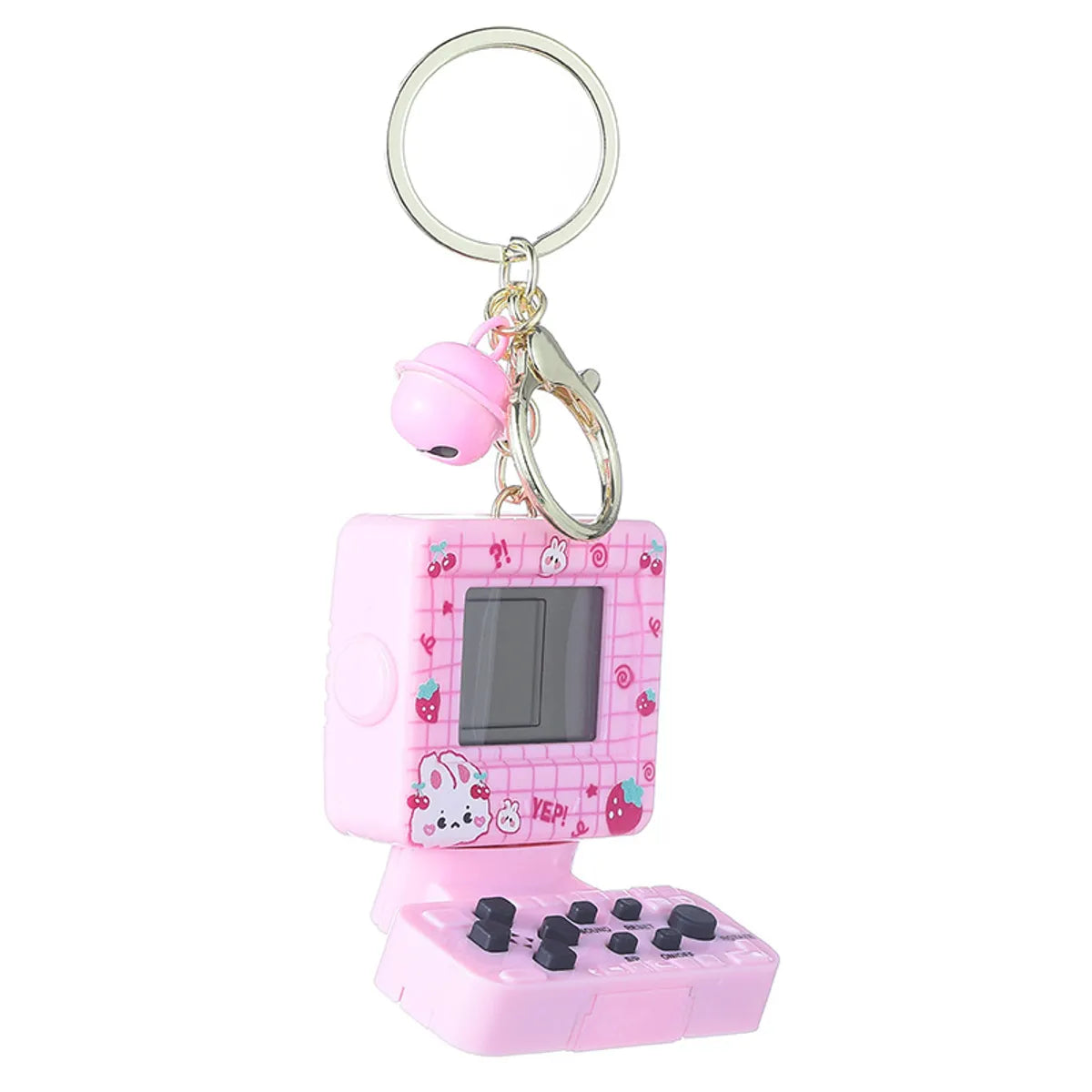 1 Piece Cute Game Console Metal Patchwork Women'S Keychain