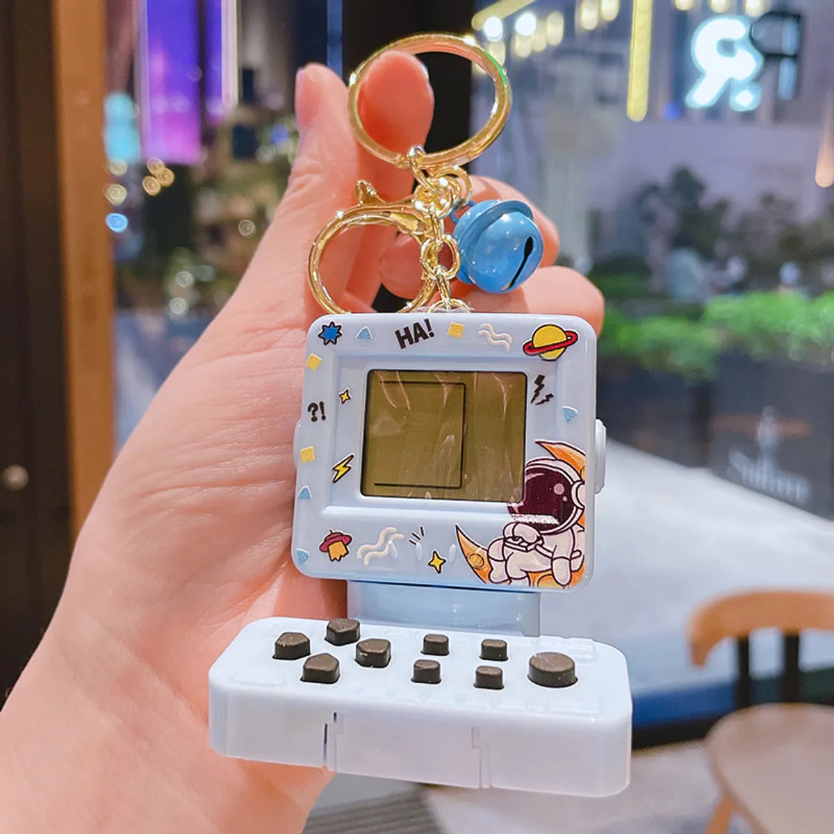 1 Piece Cute Game Console Metal Patchwork Women'S Keychain