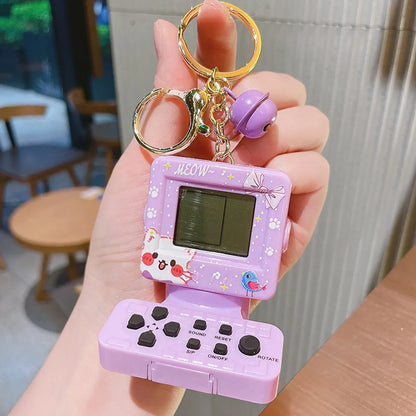 1 Piece Cute Game Console Metal Patchwork Women'S Keychain