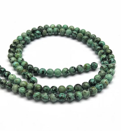 1 Piece Diameter 4mm Diameter 6 Mm Diameter 8mm 1.2-1.5mm Beaded Natural Stone African Pine Round Polished Beads