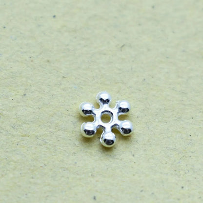 1 Piece Diameter 6 Mm Alloy Snowflake Spacer Bars