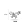 1 Piece Ear Cartilage Rings & Studs Casual Classic Style Korean Style Butterfly Bow Knot Copper Inlay Zircon