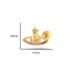 1 Piece Ear Cartilage Rings & Studs Casual Classic Style Korean Style Flower Bow Knot Copper Inlay Zircon