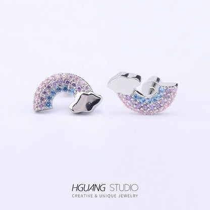 1 Piece Ear Cartilage Rings & Studs Casual Cute Simple Style Leaf Heart Shape Crown 316L Stainless Steel  Copper Inlay Zircon Gold Plated Ear Cartilage Rings & Studs