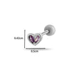 1 Piece Ear Cartilage Rings & Studs Casual French Style Korean Style Heart Shape Butterfly Copper Inlay Zircon