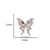 1 Piece Ear Cartilage Rings & Studs Casual French Style Korean Style Heart Shape Butterfly Copper Inlay Zircon
