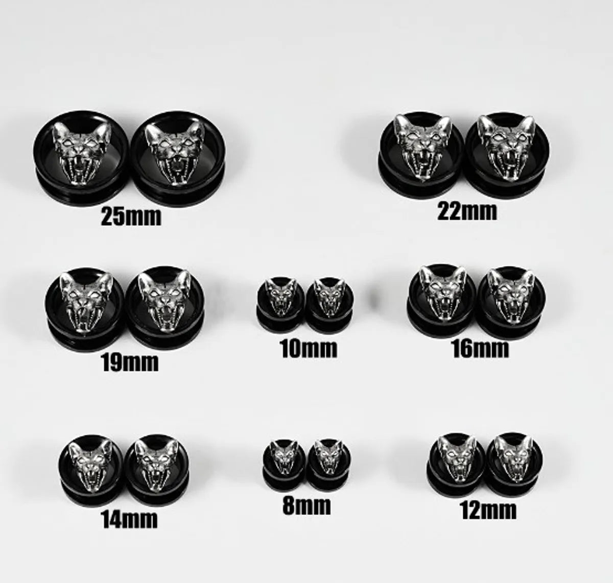 1 Piece Ear Cartilage Rings & Studs Hip-Hop Punk Sports Jaguar 304 Stainless Steel Irregular Polishing Plating Auricle