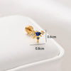 1 Piece Ear Cartilage Rings & Studs Simple Style Classic Style Heart Shape 316 Stainless Steel  Copper Polishing Inlay Diamond 18K Gold Plated Ear Cartilage Rings & Studs