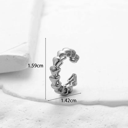 1 Piece Ear Cartilage Rings & Studs Simple Style Classic Style Heart Shape Butterfly Bow Knot Copper Inlay Zircon Ear Cartilage Rings & Studs