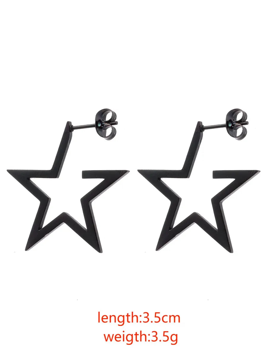 1 Piece Elegant Lady Star Alloy Ear Studs