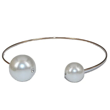 1 Piece Elegant Round Alloy Pearl Plating Gold Plated Women'S Choker