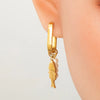1 Piece Elegant Simple Style Fish 304 Stainless Steel 18K Gold Plated Drop Earrings