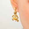 1 Piece Elegant Simple Style Fish 304 Stainless Steel 18K Gold Plated Drop Earrings