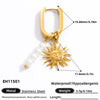1 Piece Elegant Simple Style Fish 304 Stainless Steel 18K Gold Plated Drop Earrings