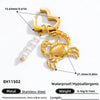 1 Piece Elegant Simple Style Fish 304 Stainless Steel 18K Gold Plated Drop Earrings