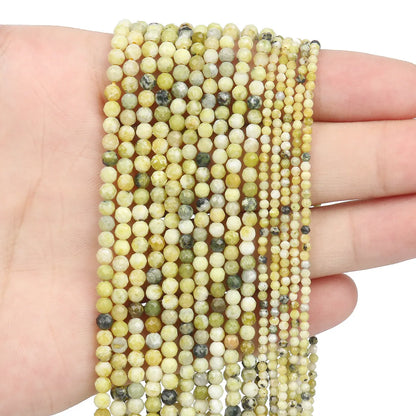 1 Piece 35-40cm Diameter 3mm Diameter 4mm Stone Round Beads