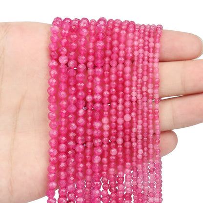 1 Piece 35-40cm Diameter 3mm Diameter 4mm Stone Round Beads