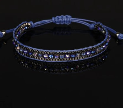 1 Piece Ethnic Style Circle Crystal Rope Beaded Knitting Women's Bracelets