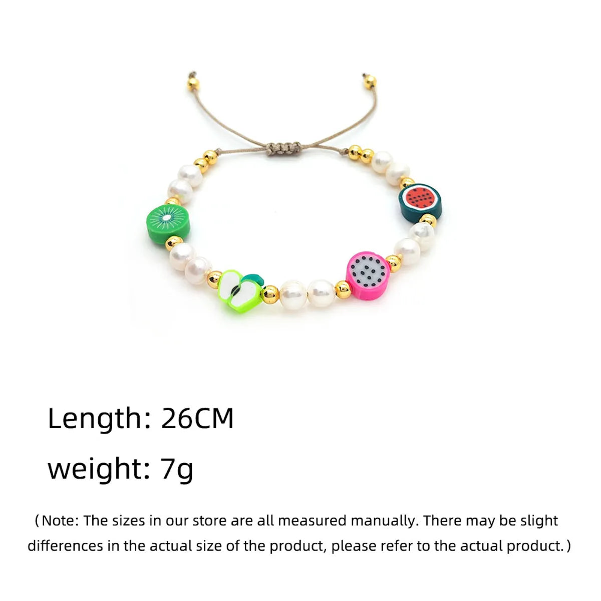 Ethnic Style Colorful Freshwater Pearl Soft Clay Wholesale Bracelets