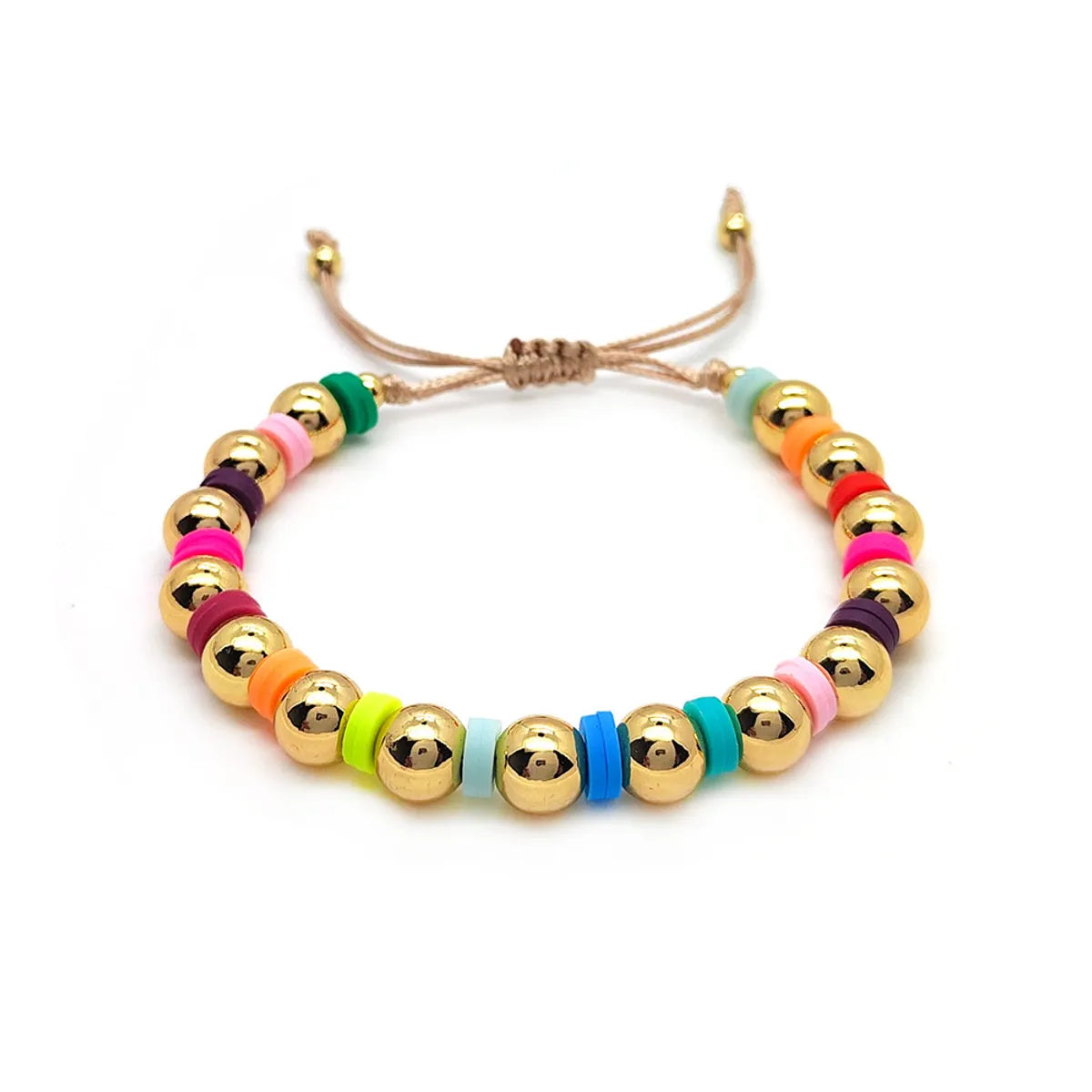 Ethnic Style Colorful Freshwater Pearl Soft Clay Wholesale Bracelets