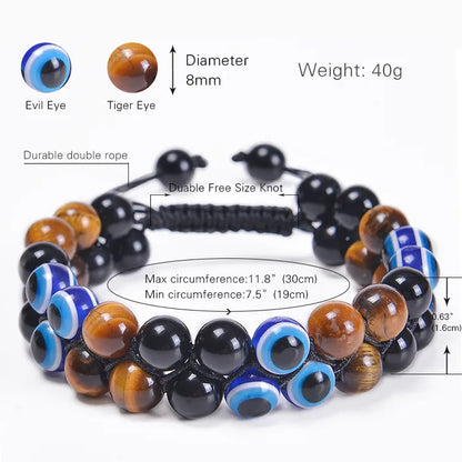 1 Piece Ethnic Style Eye Natural Stone Beaded Women'S Bracelets