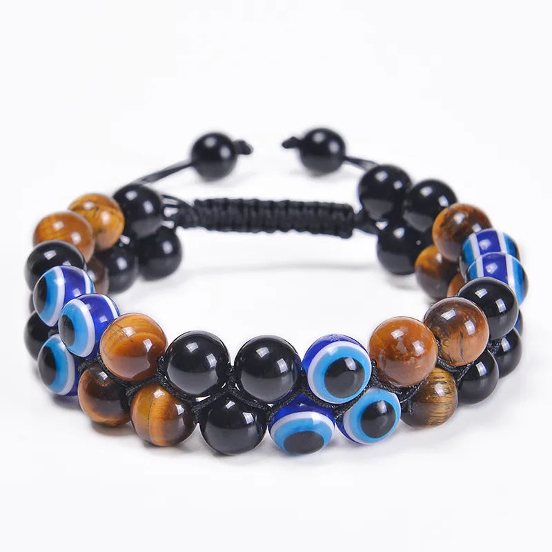 1 Piece Ethnic Style Eye Natural Stone Beaded Women'S Bracelets