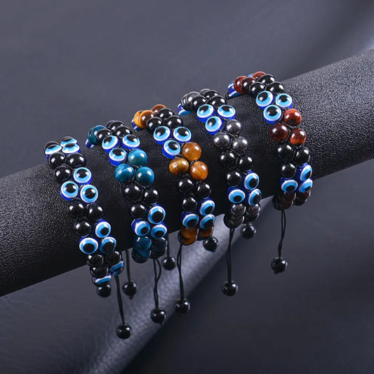 1 Piece Ethnic Style Eye Natural Stone Beaded Women'S Bracelets