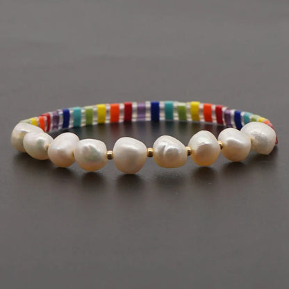 1 Piece Ethnic Style Freshwater Pearl Beaded Bracelets