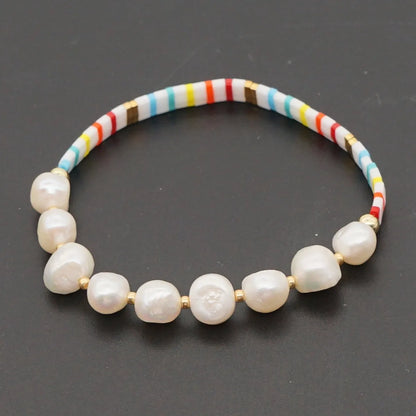 1 Piece Ethnic Style Freshwater Pearl Beaded Bracelets