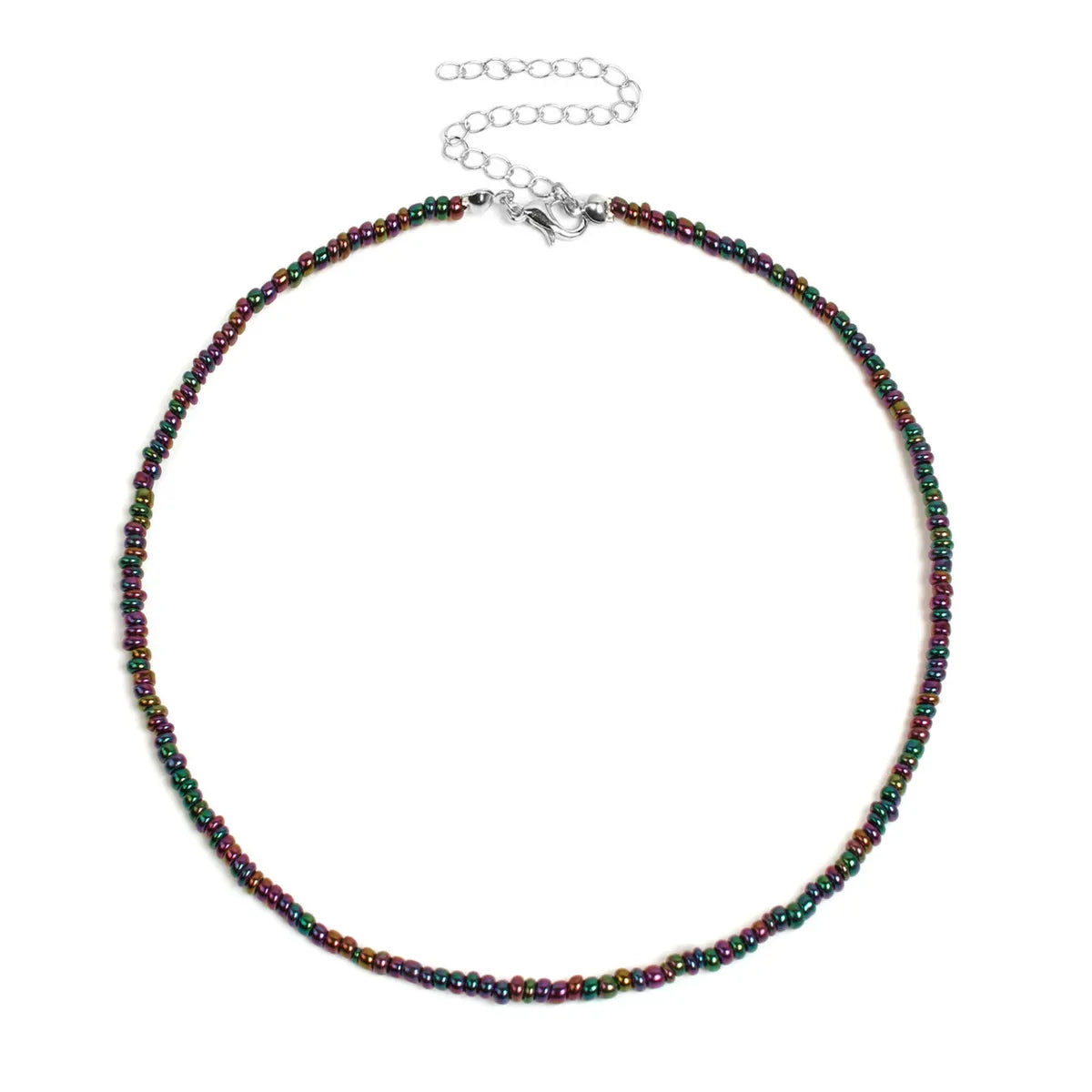 Ethnic Style Geometric Solid Color Seed Bead Women'S Necklace