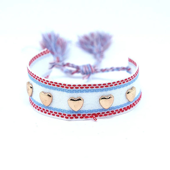 Ethnic Style Letter Rope Braid Unisex Bracelets