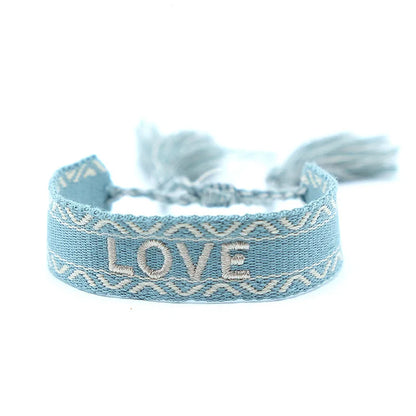 Ethnic Style Letter Rope Braid Unisex Bracelets