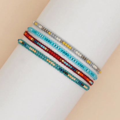 Ethnic Style Multicolor Glass Wholesale Bracelets