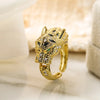 1 Piece Fashion Animal Copper Plating Inlay Zircon Open Ring