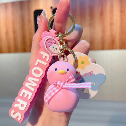 1 Piece Fashion Animal Rubber Unisex Bag Pendant Keychain