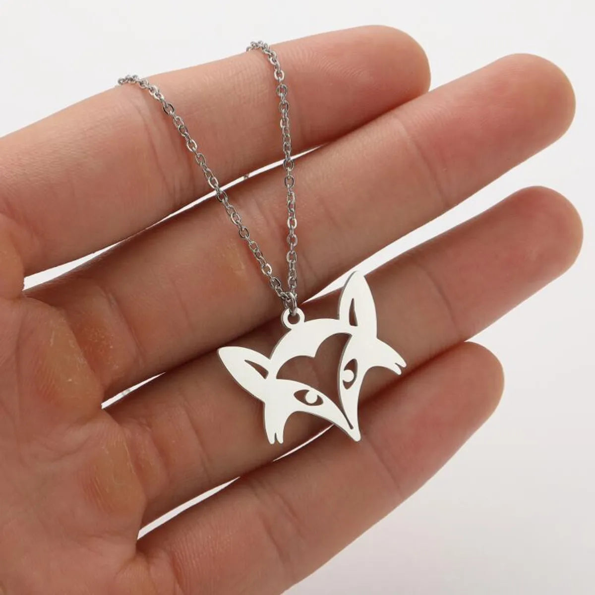 Titanium Steel Fashion Plating Animal Necklace