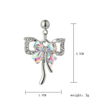 1 Piece Fashion Bow Knot Alloy Plating Inlay Zircon Women's Pendant Necklace