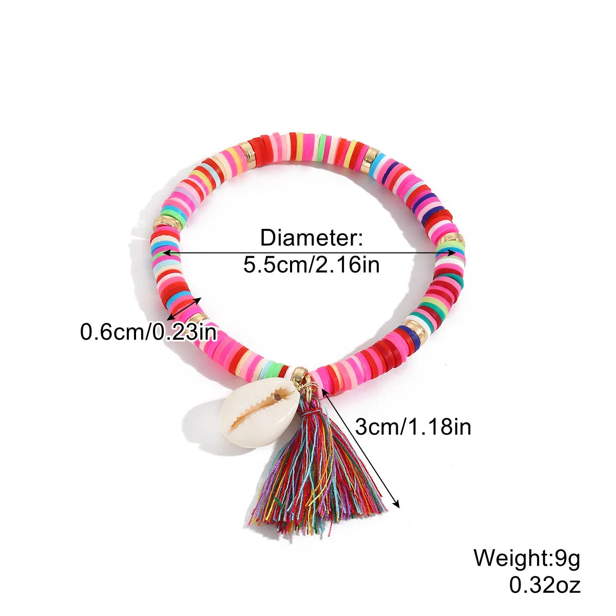 1 Piece Fashion Circle Soft Clay Beaded Women'S Bracelets