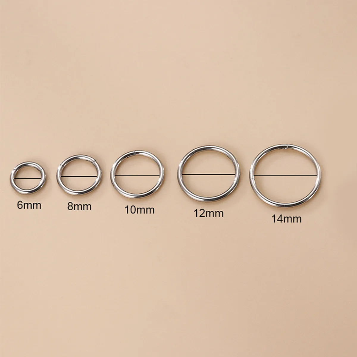 Fashion Circle Titanium Plating Nose Ring