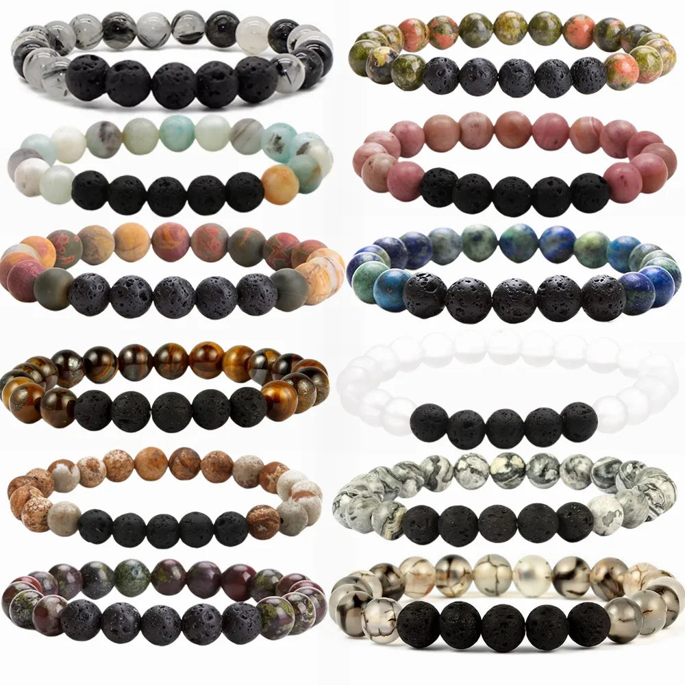 1 Piece Fashion Color Block Beaded Unisex Bracelets