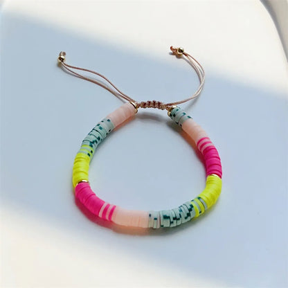 1 Piece Fashion Color Block Soft Clay Beaded Women's Bracelets