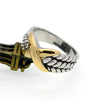 Wholesale Jewelry Fashion Color Block 304 Stainless Steel 18K Gold Plated Plating Rings