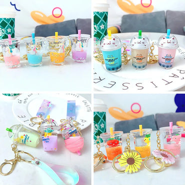 1 Piece Fashion Cup Pvc Patchwork Unisex Keychain