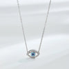 1 Piece Fashion Eye Sterling Silver Plating Zircon Necklace