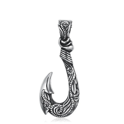 1 Piece Fashion Fishhook Titanium Steel Men'S Pendant Necklace