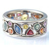 1 Piece Fashion Flower Alloy Inlay Artificial Gemstones Women'S Rings