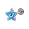 1 Piece Fashion Flower Stainless Steel Plating Inlay Zircon Ear Studs