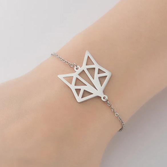 1 Piece Fashion Fox  Stainless Steel Plating Hollow Out Bracelets