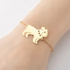 1 Piece Fashion Fox  Stainless Steel Plating Hollow Out Bracelets